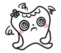 cute kawaii tooth sticker #13849870