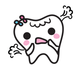 cute kawaii tooth sticker #13849872