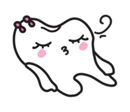 cute kawaii tooth sticker #13849873