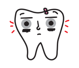 cute kawaii tooth sticker #13849875