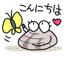 Short-necked clam Asariko chan sticker #13850823