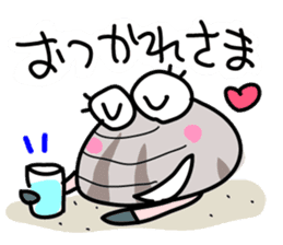 Short-necked clam Asariko chan sticker #13850827