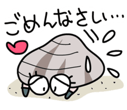 Short-necked clam Asariko chan sticker #13850833