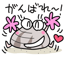 Short-necked clam Asariko chan sticker #13850836