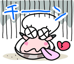 Short-necked clam Asariko chan sticker #13850839