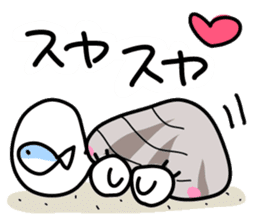 Short-necked clam Asariko chan sticker #13850846