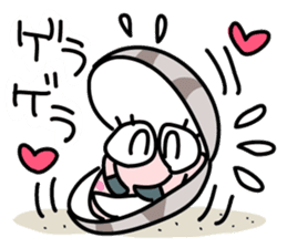 Short-necked clam Asariko chan sticker #13850850