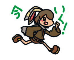 Moving Usamimi sticker sticker #13851048