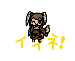 Moving Usamimi sticker sticker #13851054