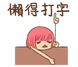 Pink Head Girl sticker #13851209