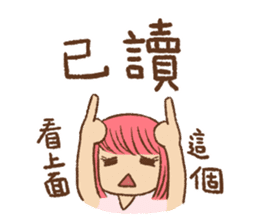 Pink Head Girl sticker #13851212