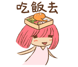 Pink Head Girl sticker #13851218