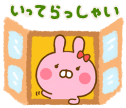 Rabbit Usahina Love winter sticker #13851308
