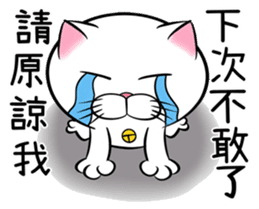 Stupid Fat White Cat 6 sticker #13851488