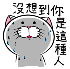 Stupid Fat White Cat 6 sticker #13851489