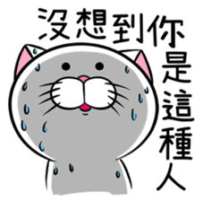 Stupid Fat White Cat 6 sticker #13851489