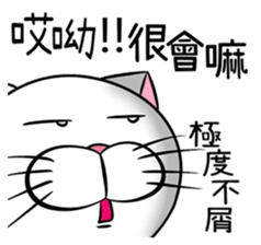 Stupid Fat White Cat 6 sticker #13851497