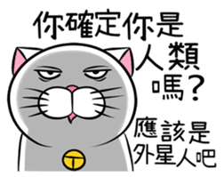 Stupid Fat White Cat 6 sticker #13851506