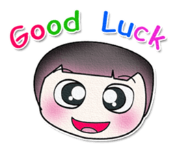 Hi! My name is Kotaro. Good Luck! sticker #13851752