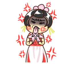 xiao mei with her brother sticker #13851804