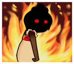 xiao mei with her brother sticker #13851805