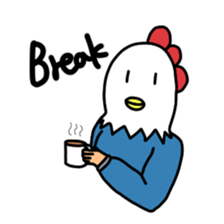 Daily life of Mr.Bird head sticker #13851903