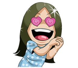 joy sister and happy lei-II sticker #13852120