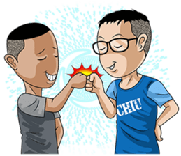 joy sister and happy lei-II sticker #13852126