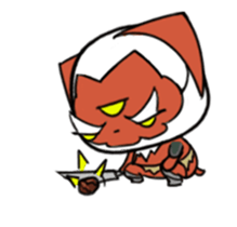 Three eyes cat of the Slaughter sticker #13852322