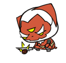 Three eyes cat of the Slaughter sticker #13852322