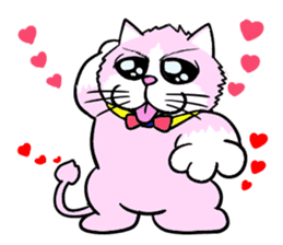 Fashionable love cat "Lily" sticker #13853425