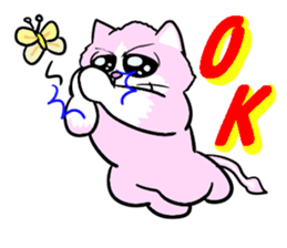 Fashionable love cat "Lily" sticker #13853452