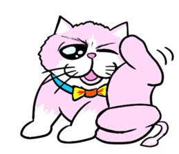 Fashionable love cat "Lily" sticker #13853453