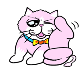 Fashionable love cat "Lily" sticker #13853453