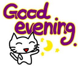 Greeting only in English! sticker #13854103