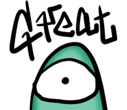 Strange creatures!! sticker #13855784