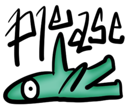 Strange creatures!! sticker #13855788