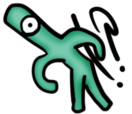 Strange creatures!! sticker #13855790