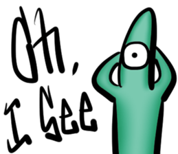 Strange creatures!! sticker #13855792