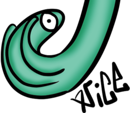 Strange creatures!! sticker #13855794