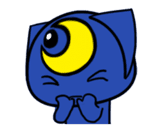Three eyes cat of the Wan Twilight sticker #13856496
