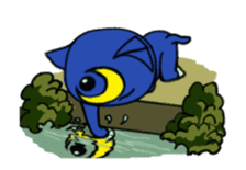 Three eyes cat of the Wan Twilight sticker #13856503