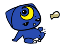 Three eyes cat of the Wan Twilight sticker #13856506