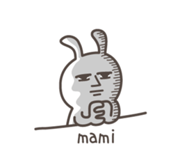 MAMI's basic pack,cute rabbit sticker #13856816