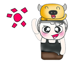 Hello my name is Masaki. I love buffalo! sticker #13856934