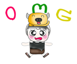 Hello my name is Masaki. I love buffalo! sticker #13856941