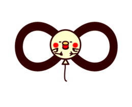 Chubby chick. Peep-peep sticker #13856985