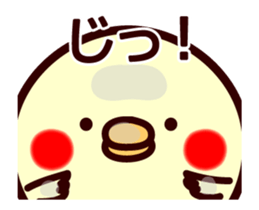 Chubby chick. Peep-peep sticker #13856998