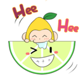 lemon & lemonkey sticker #13857007