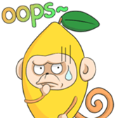 lemon & lemonkey sticker #13857009